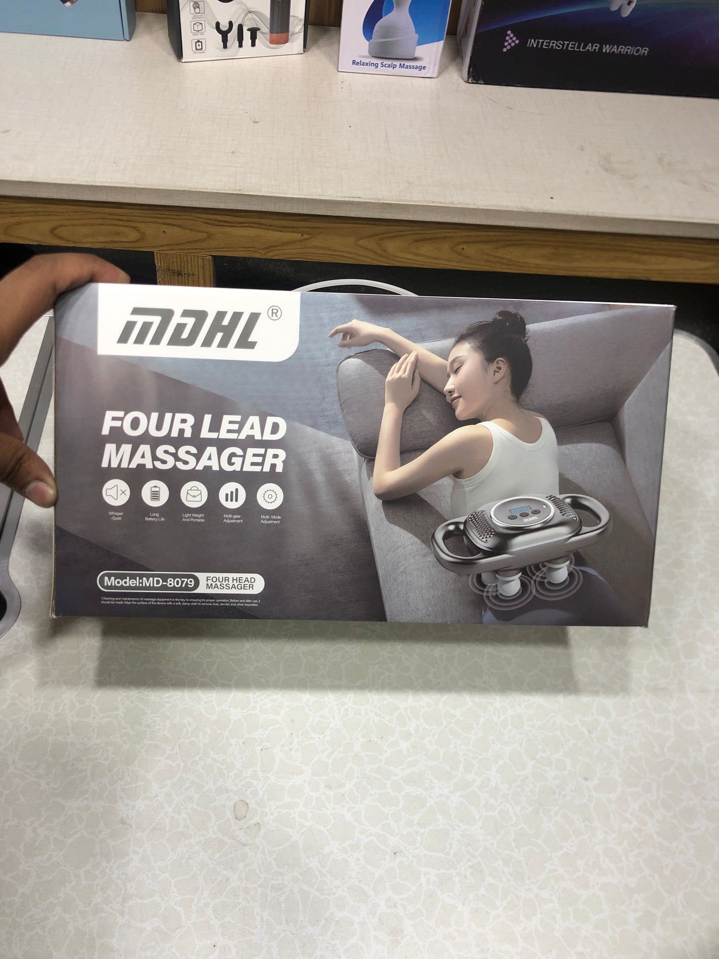 MDHL Multifunctional Six Head Muscle Relaxation Massager MD-8079