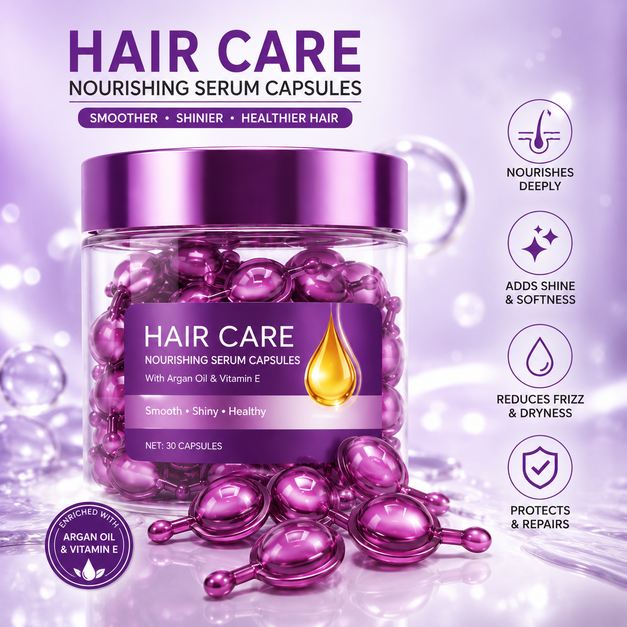 SilkAura™ Hair Repair Capsules