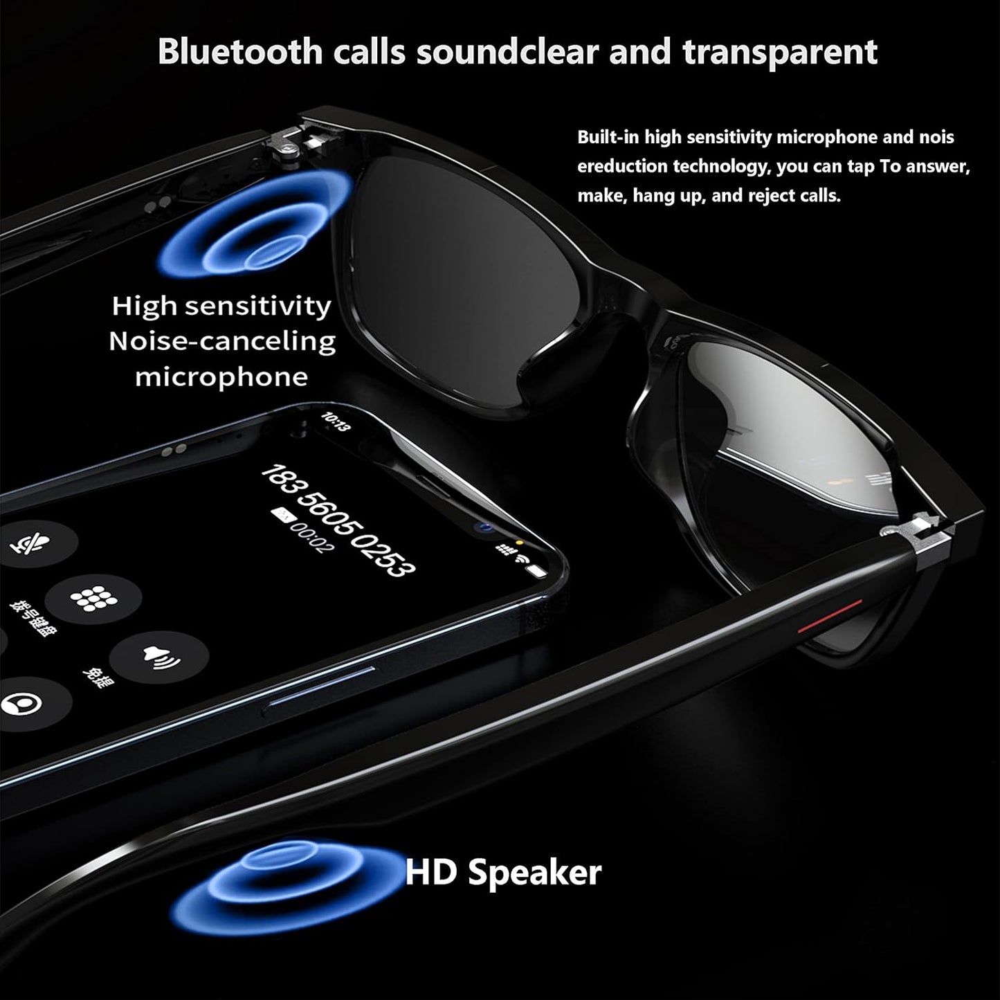 AI Wireless Translation Glasses