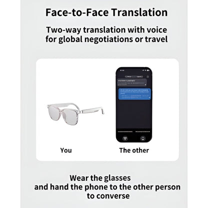 AI Wireless Translation Glasses