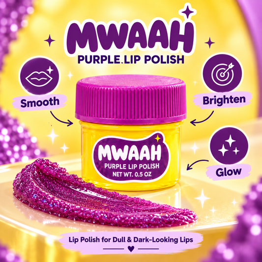 Mwaah Purple Lip Polish