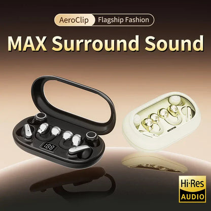 TWS Ear-Clip Headset with ANC, ENC & Flashlight