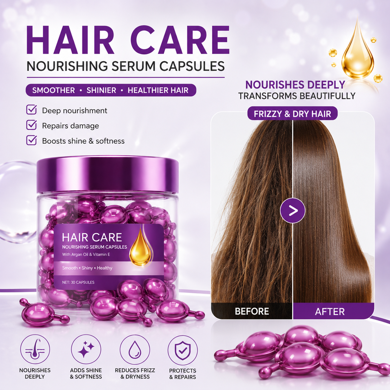 SilkAura™ Hair Repair Capsules