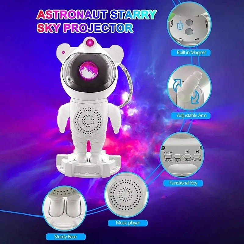 Astronaut Star Galaxy Projector Space Night Light