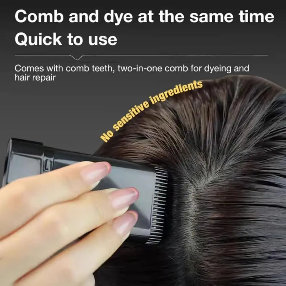 2 in 1 Long Lasting + Water Proof Hair Comb Dye