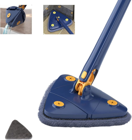 360 Degree Rotatable Adjustable Triangle Cleaning Mop