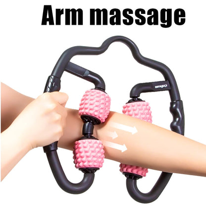 Adjustable massage roller for arms legs neck and muscle tissue
