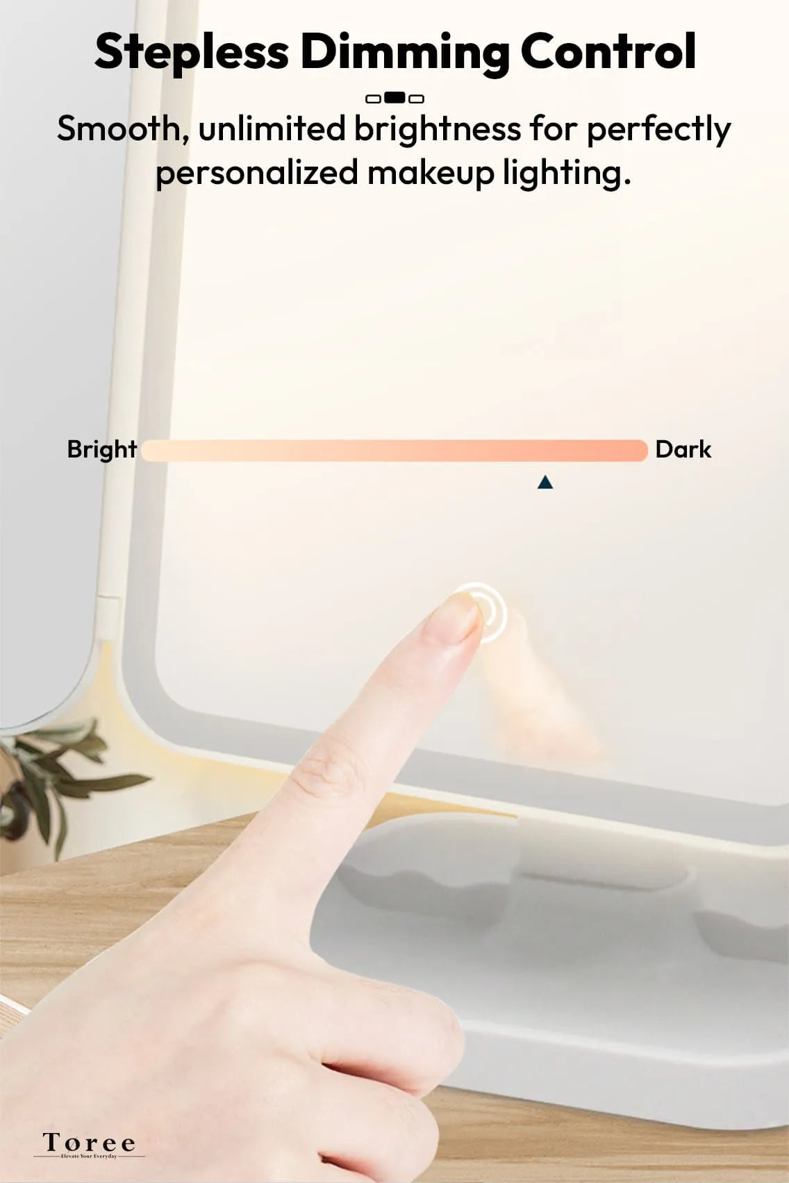 3 Folds Lighted Makeup Mirror